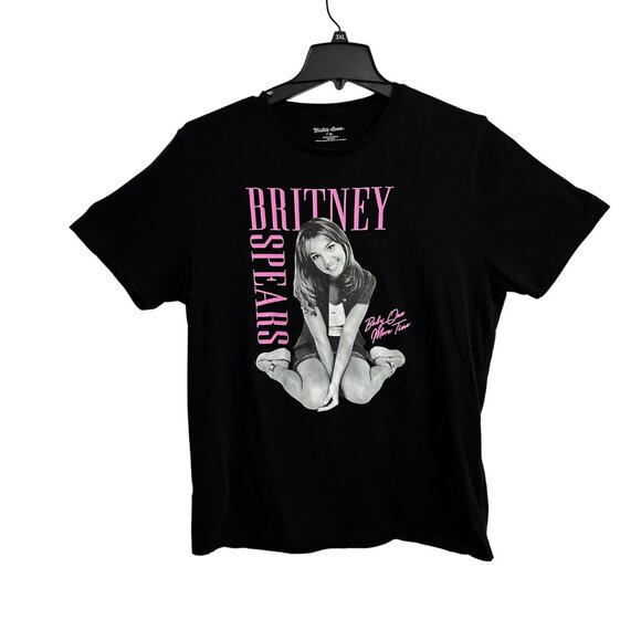 Britney Spears Tops - Britney Spears Black Graphic T-Shirt XL 2021 Collection 100% Cotton Y2K Fashion